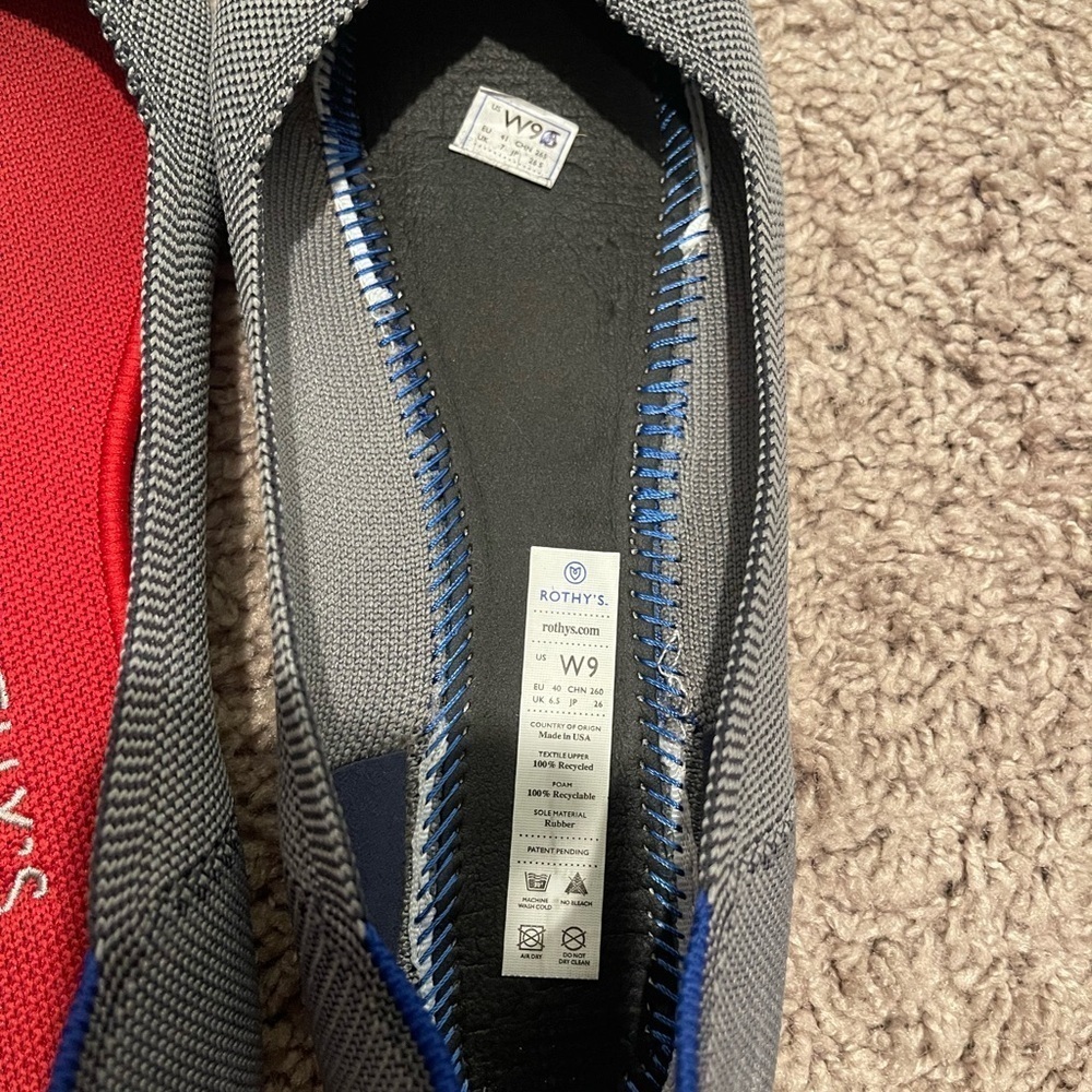 Rothy's // Gray Blue Women's Flats - Picture 2 of 7